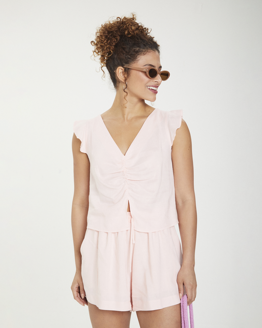 Shorts Comfy Elástico Off ROSA