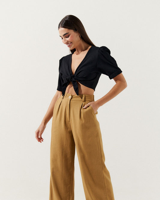 Blusa Amarração Daisy PRETO