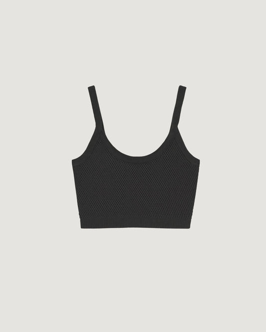 Top Tricot Texturizado PRETO