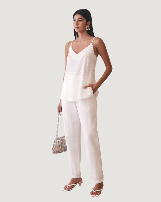 REGATA FRANJA ZIG ZAG OFF WHITE