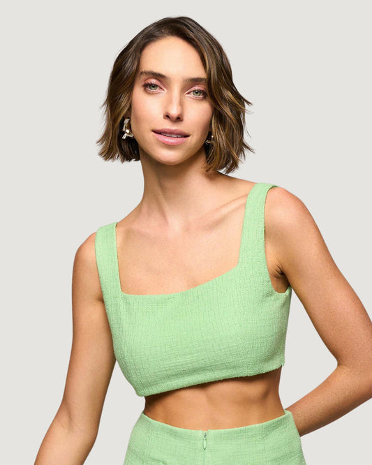 Top Francine Tweed VERDE
