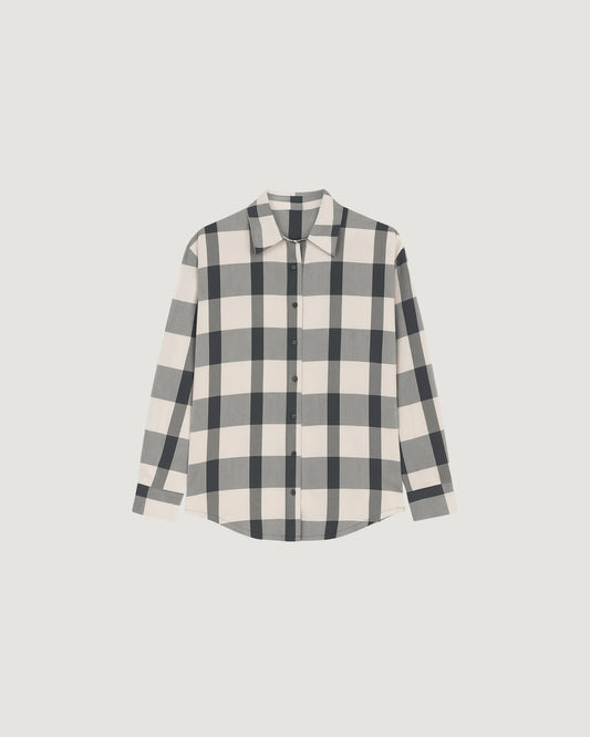 Camisa Flanela Xadrez Vermelho e CINZA