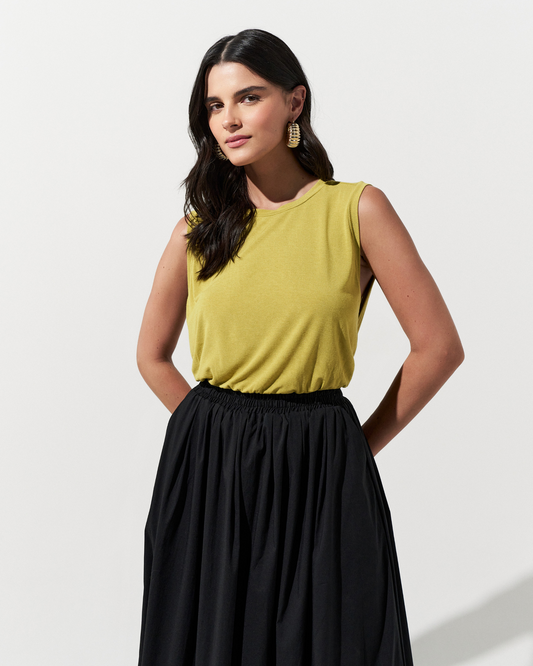 Blusa com Cava VERDE