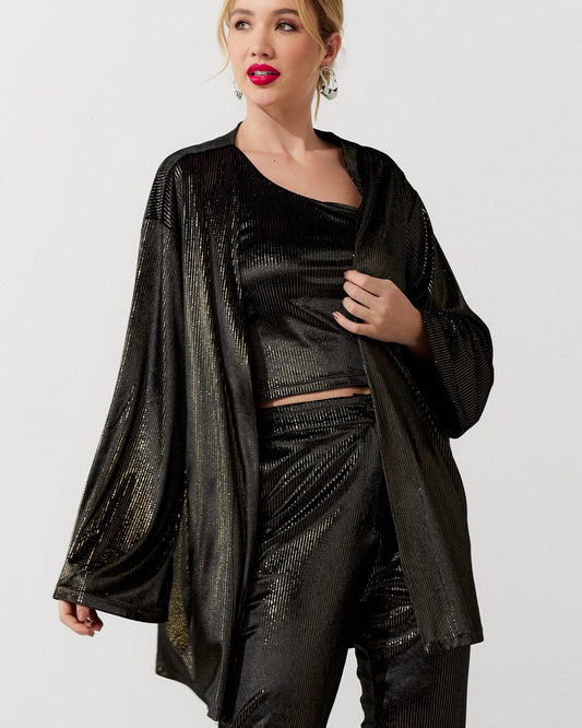 Kimono Manhattan Preto UNICA