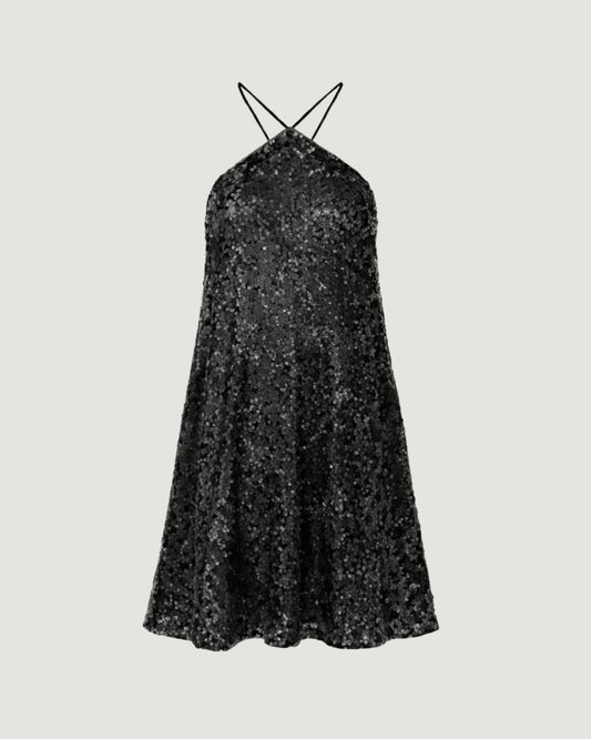 Vestido Paetê Ludimila PRETO