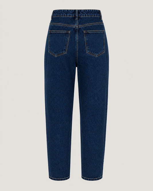CALCA MOM JEANS DESTROYED ESCURO