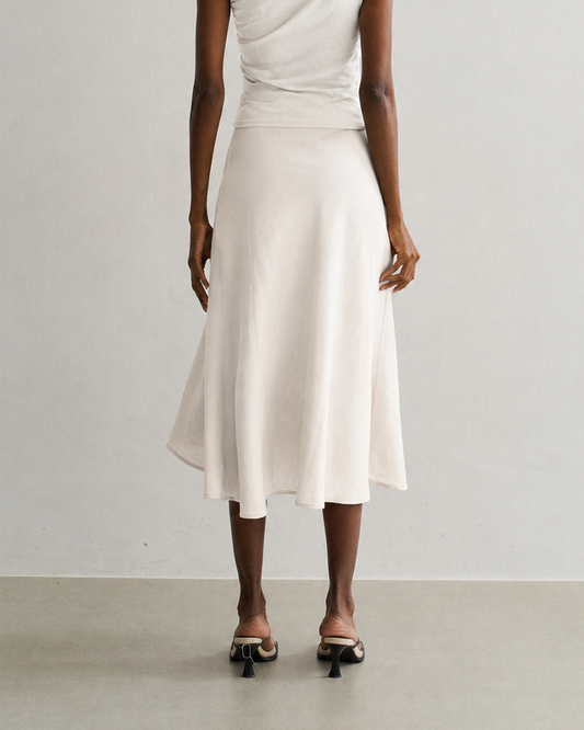 SAIA GODE MIDI OFF WHITE