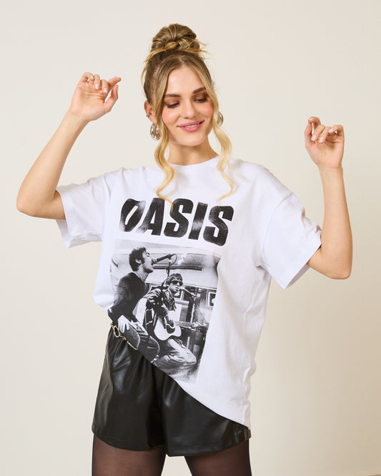 Blusa Camiseta Estampa Oasis Off WHITE