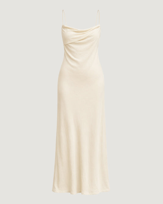VESTIDO LONGO BUSTO PALA OFF WHITE
