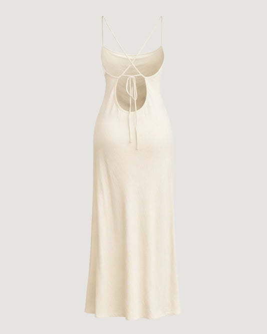 VESTIDO LONGO BUSTO PALA OFF WHITE