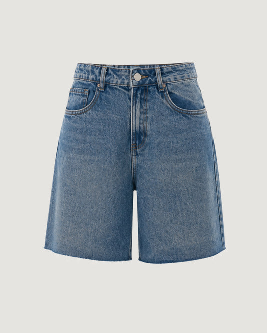 BERMUDA JEANS AZUL