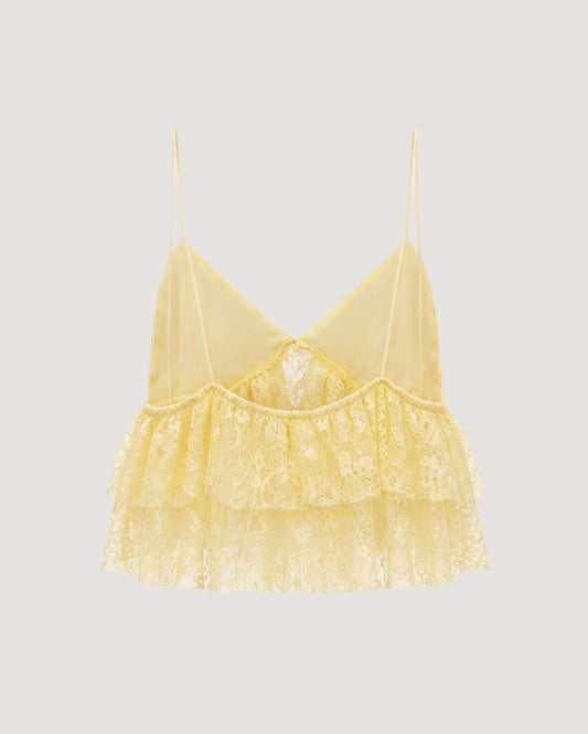BLUSA RENDA BABADOS AMARELO
