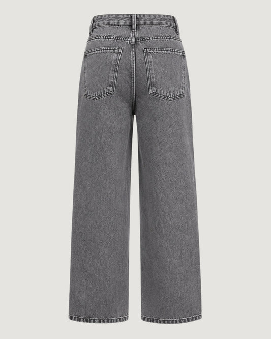CALÇA JEANS WIDE LEG PRETO