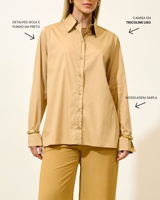 Camisa Alfaiataria Preto com PRETO