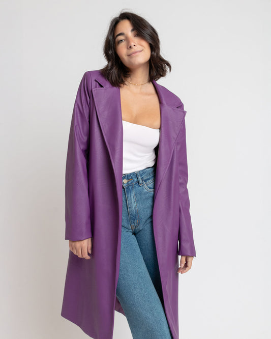 Sobretudo Courino ROXO