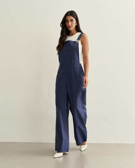 MACACÃO JARDINEIRA ALABAMA AZUL MARINHO