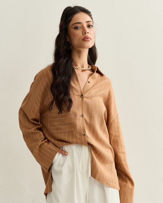 CAMISA COM BOLSO FUNDO CRAFT LISTRA OFF