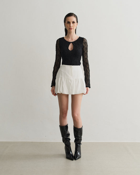 SHORTS SAIA BALONÊ OFF WHITE