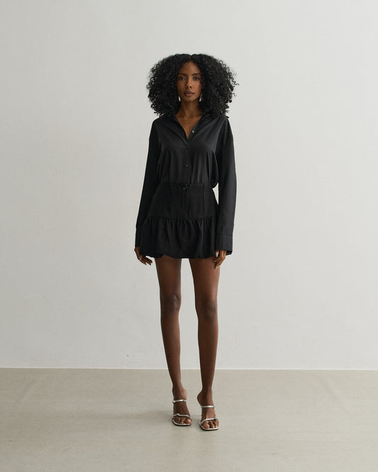 SHORTS SAIA BALONÊ PRETO
