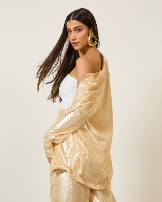 CALÇA VELUDO LARVIK BEGE