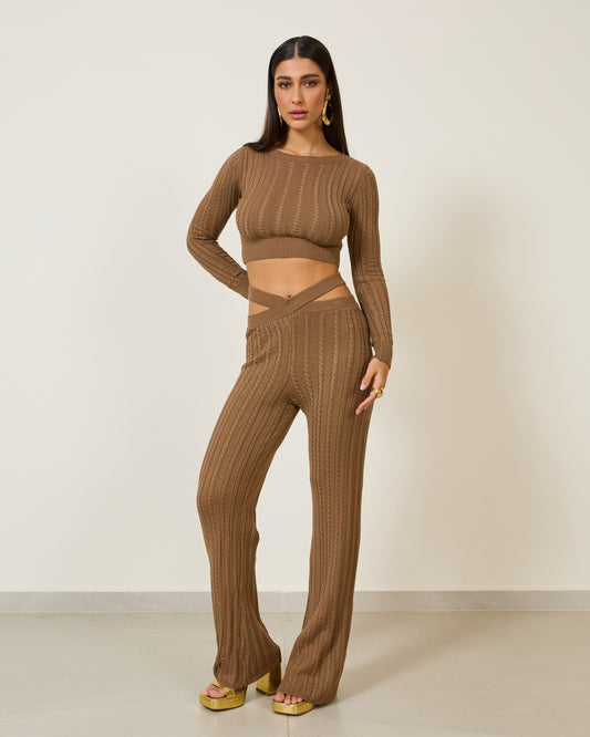 Blusa Tricot Maelí MARROM