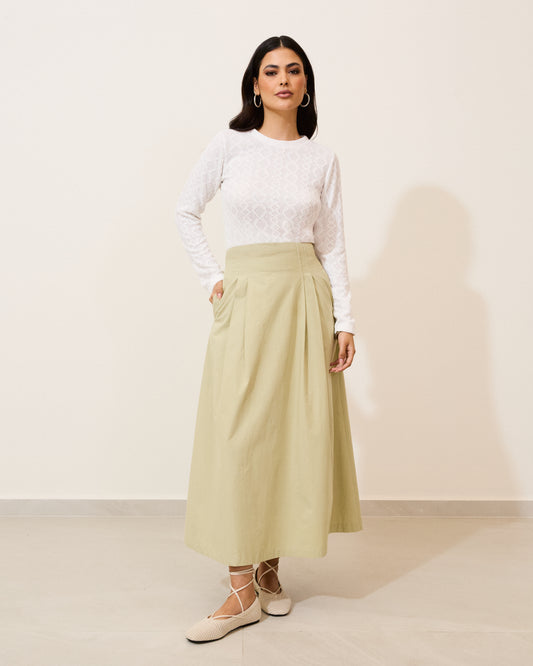 Blusa Tricot Manga Longa WHITE