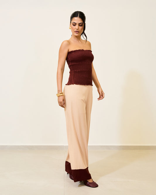 TOP FAIXA ELASTEX BORDO