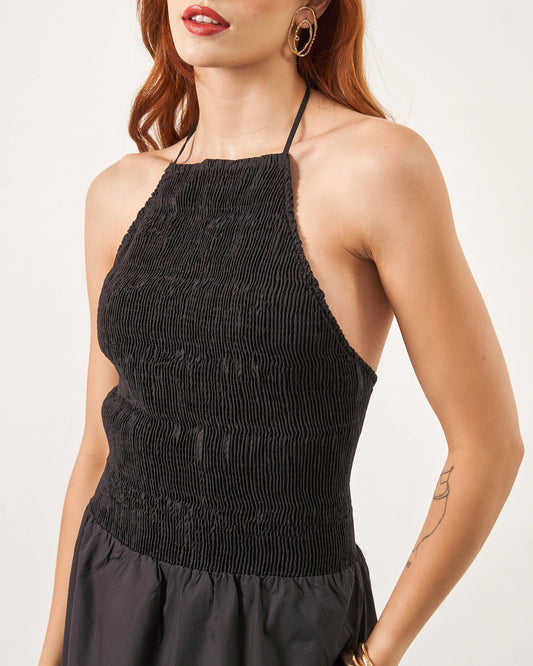 Vestido Frente Única Demi Verde PRETO