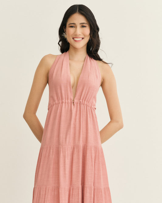 VESTIDO LONGO FRENTE ÚNICA MARIAS ROSA
