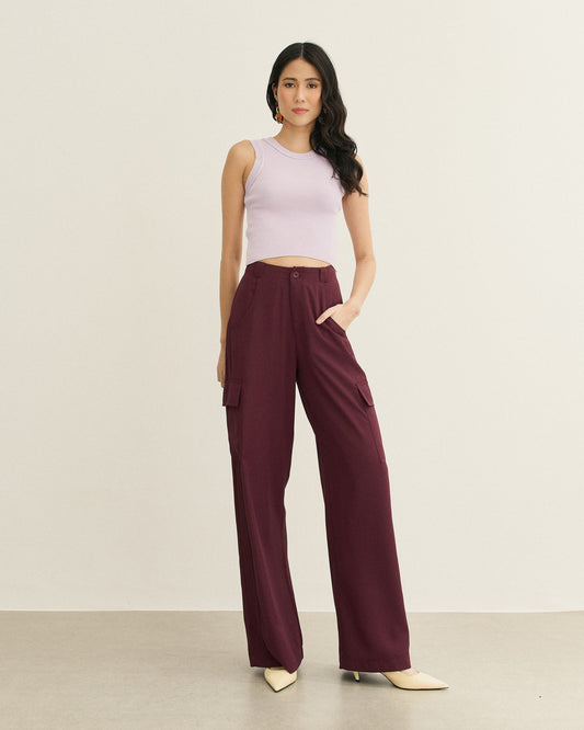 REGATA CANELADA BÁSICA TRICOT LILAS
