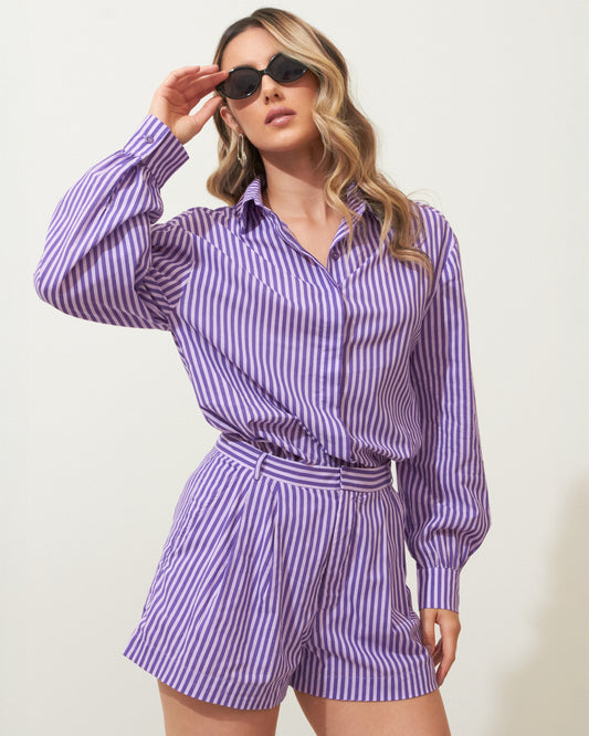 Camisa Sora Listras ROXO