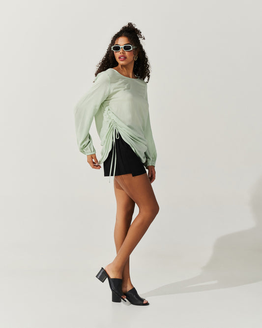 Blusa Voil de Viscose AZUL
