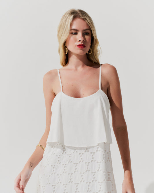 Vestido Bordado Branco UNICA
