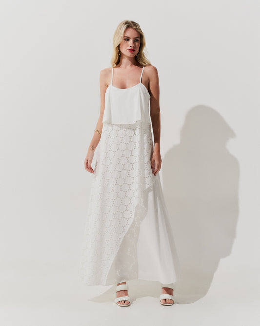 Vestido Bordado Branco UNICA