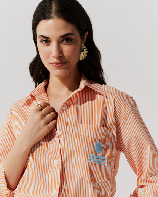 Camisa Náutico Slim LARANJA