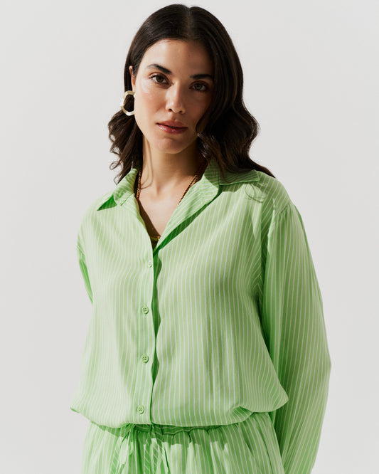 Camisa Listras Vermelho VERDE