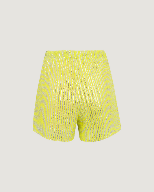 Shorts Paetê com Elástico Tônia VERDE
