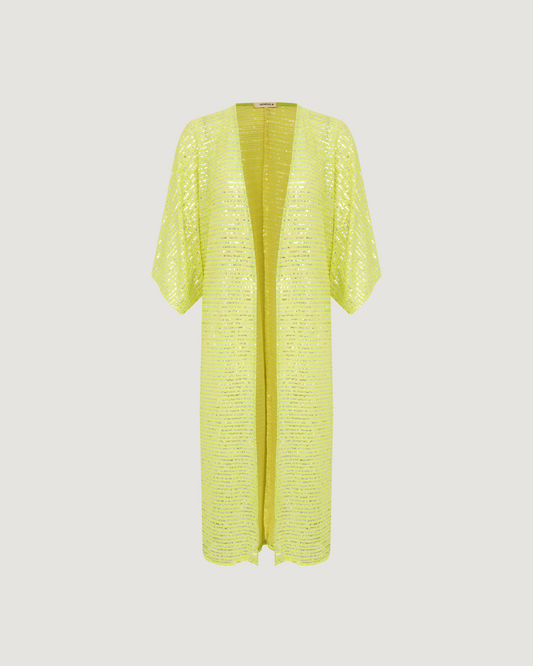 Kimono Longo Paetê Tõnia VERDE