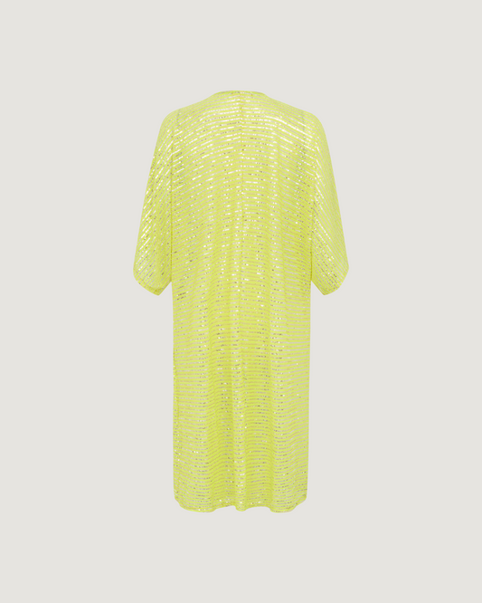 Kimono Longo Paetê Tõnia VERDE