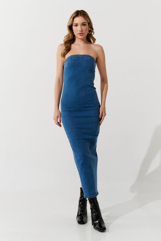 Vestido tomara que Caia Brunei JEANS