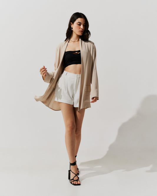 Kimono Ana Crepe BEGE