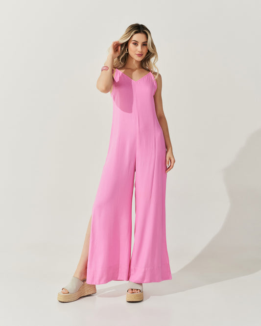 Macacão Alcinha Pantalona ROSA