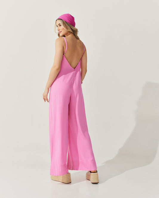 Macacão Alcinha Pantalona ROSA