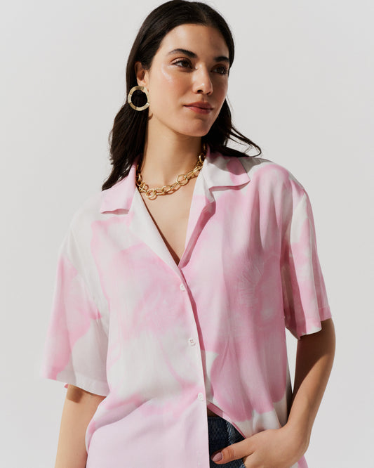 Camisa Rosa FLORAL