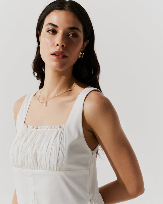 Vestido Midi Três Maria Verde Agua BRANCO