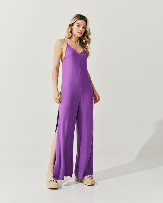 Macacão Alcinha Pantalona ROXO