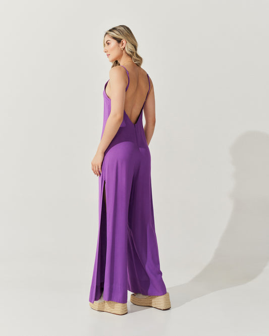 Macacão Alcinha Pantalona ROXO