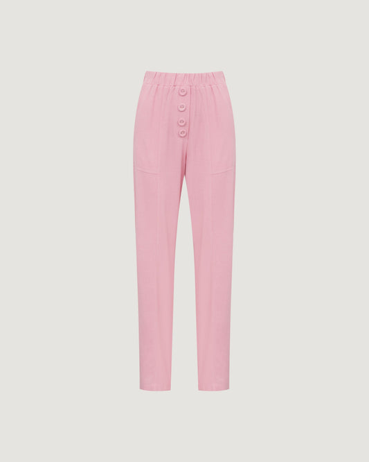 Calça Crepe Cós Elástico ROSA