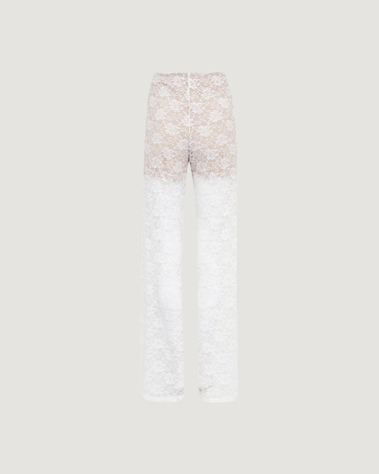 Calça Renda com Forro BRANCO
