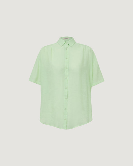 Camisa Manga Curta Viscose VERDE